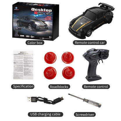 KF20 1:64 Drift RC Car | 4-Wheel Remote-Controlled Racing Toy for Boys