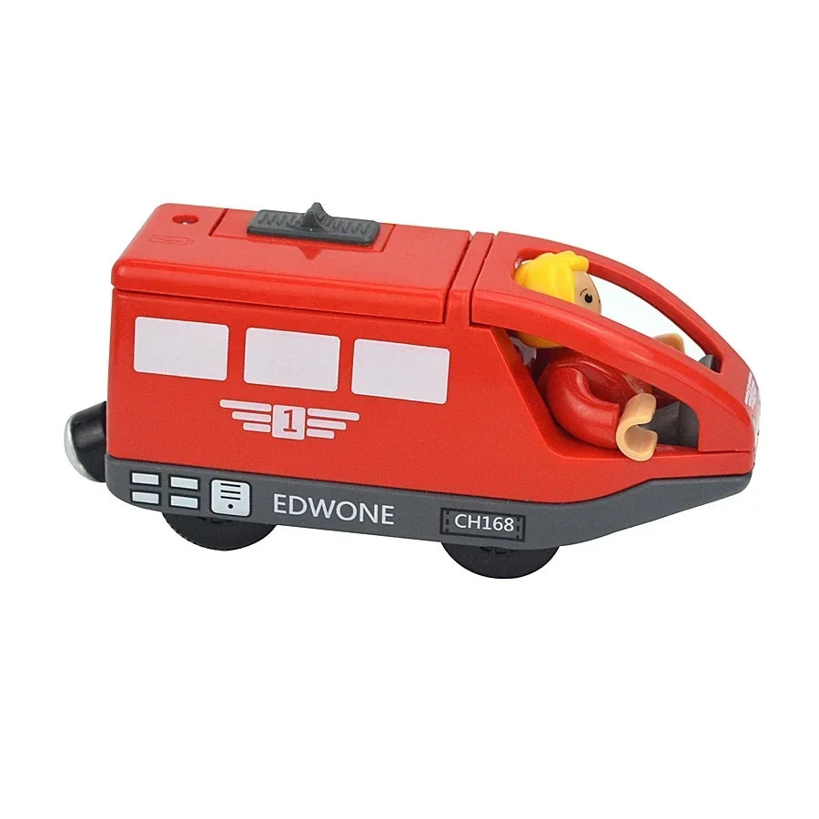 Train Track Wooden Train Toys Magnetic Set Electric Car Locomotive Diecast Slot Fit All Wood Brand Biro Railway Tracks For Kids