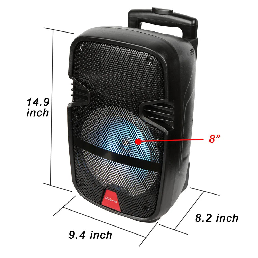 3000W Portable Party Bluetooth Speaker | 8" Subwoofer with Microphone & Remote Control