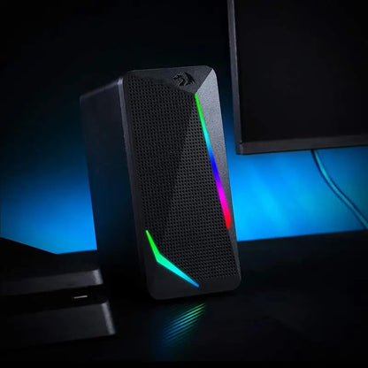 Redragon GS510 Waltz RGB Desktop Speakers | 2.0 Channel Stereo Sound with LED Backlight for PC & Laptop
