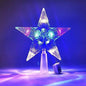 15cm Christmas Tree LED Star Topper | Warm White Shining Light Decoration for Home, Room & Holiday Festival Décor
