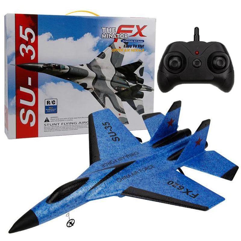 RC Foam Aircraft SU-35 Plane | 2.4G Remote Control Glider Fighter for Kids