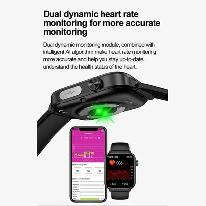 AI Diagnostic Smart Health Watch for Women 2025 | Blood Lipid, Uric Acid & Body Composition Tracker