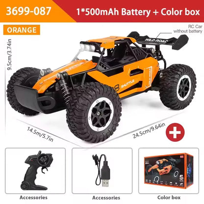 RC Off-Road Car 1:16 Scale | High-Speed 20KM/H 2WD Electric Monster Truck with 2.4G Remote