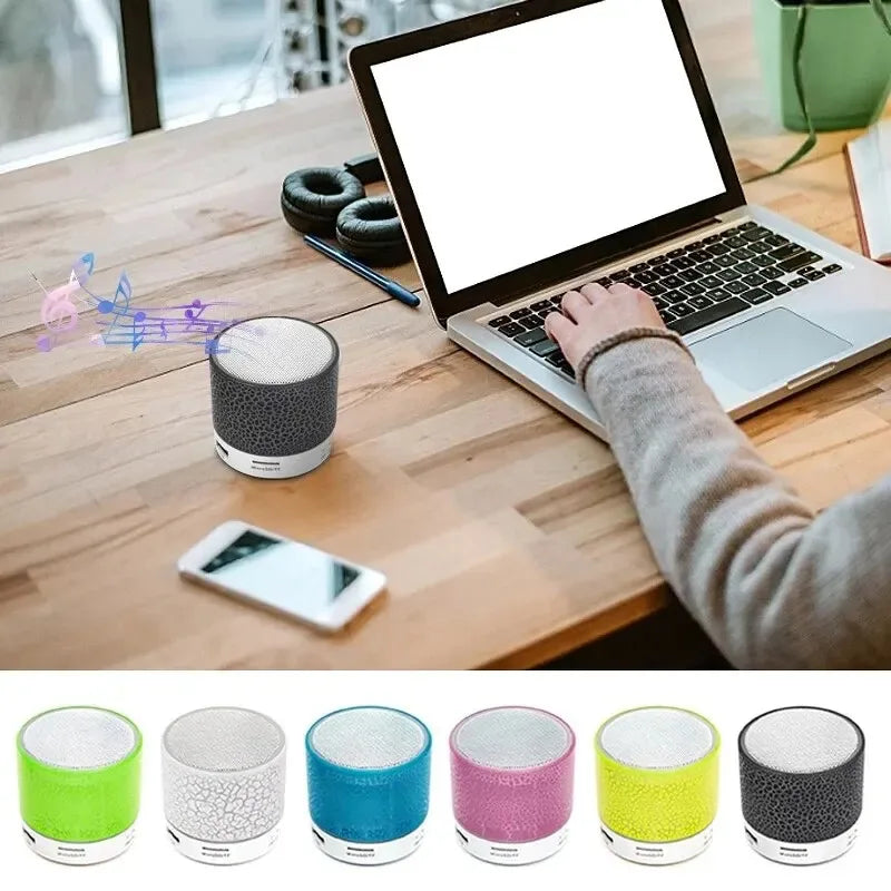 Bluetooth Mini Speaker | Portable Wireless LED Subwoofer with TF Card & USB Support