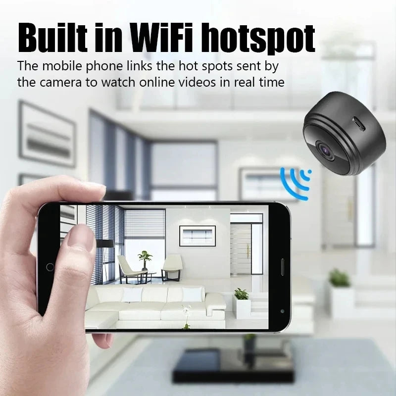 A9 WiFi Mini Camera | Wireless Smart Home Security Camera for Infants, Pets & Home Monitoring