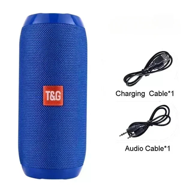 Portable Bluetooth Wireless Speaker | Waterproof Outdoor Subwoofer with FM Radio & Stereo Surround Sound