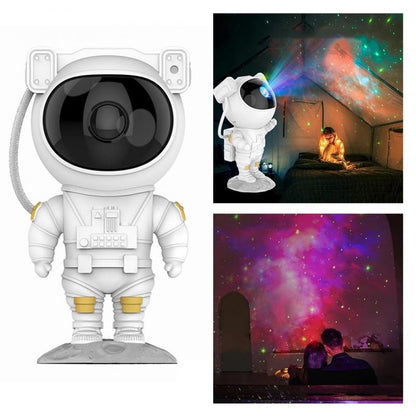Astronaut Galaxy Starry Sky Projector Nightlight | USB Table Lamp for Bedroom, Kids, and Home Atmosphere Lighting