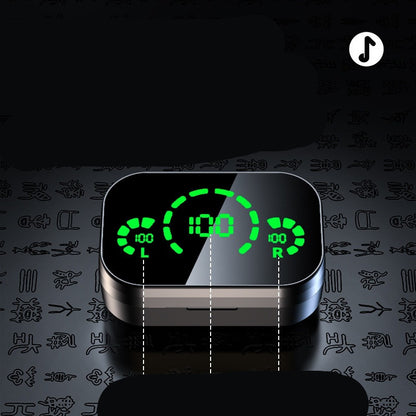 YD03 TWS Wireless Bluetooth Headset | In-Ear Earbuds with Large Screen Smart Digital Display & Breathing Light