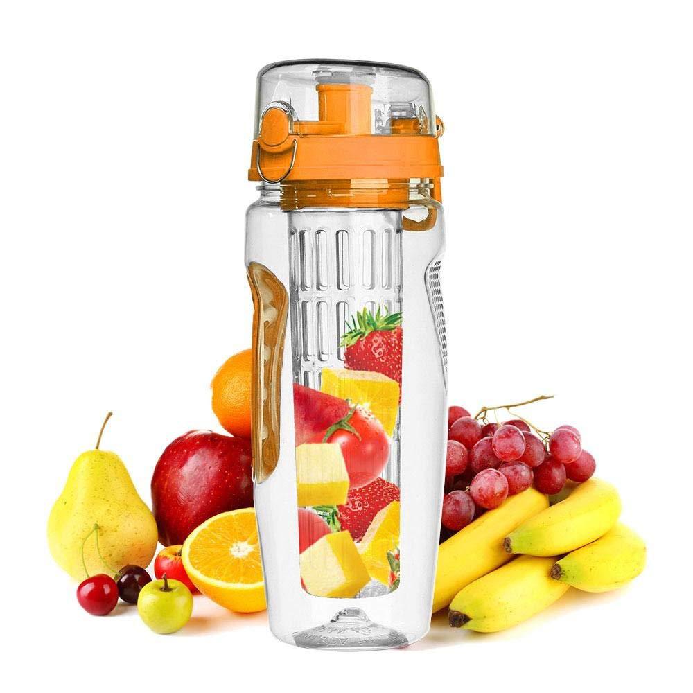 32oz Fruit Infuser Water Bottle | BPA-Free Sports Infusing Bottle with Removable Infuser for Detox Water & Juice