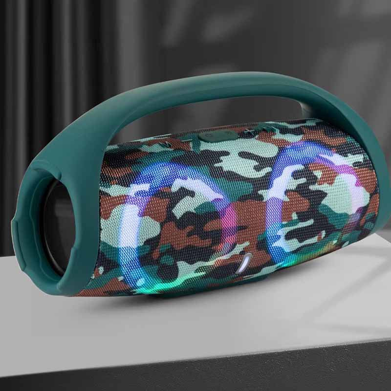 War Drum 3rd-Generation Bluetooth Speaker | Portable Waterproof Speaker with RGB Color Lights for Outdoor Music