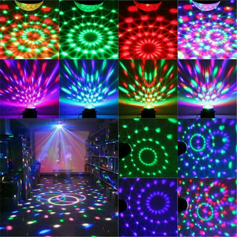 LED Disco Party Light | Sound-Activated Strobe DJ Ball Lamp for Dance, Events & Party Decorations