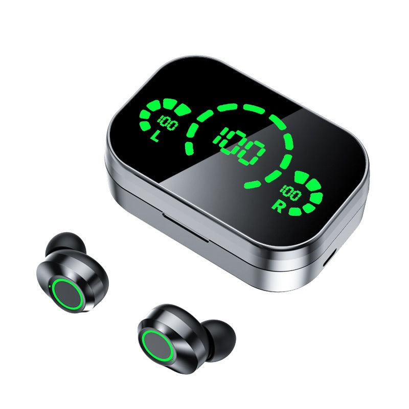 YD03 TWS Wireless Bluetooth Headset | In-Ear Earbuds with Large Screen Smart Digital Display & Breathing Light