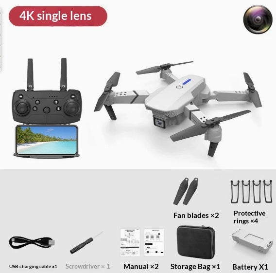E88 Drone 4K HD Dual Camera | Remote Control Aerial Photography Quadcopter Toy