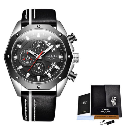Luxury Fashion Men’s Silicone Sport Watch | Quartz Chronograph Waterproof Wristwatch with Date