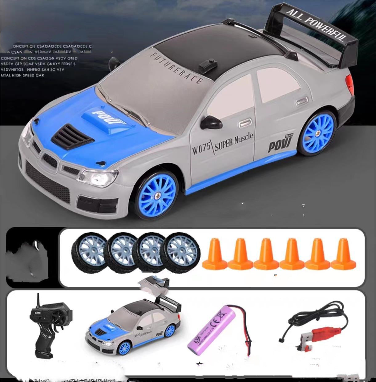 2.4G 4WD RC Drift Car | GTR AE86 Model Remote Control Racing Car Toy for Kids & Christmas Gifts