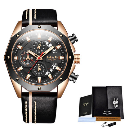 Luxury Fashion Men’s Silicone Sport Watch | Quartz Chronograph Waterproof Wristwatch with Date