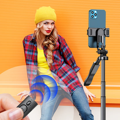 61" Selfie Stick Tripod | All-in-One Extendable Aluminum Phone Tripod with Wireless Remote & 360° Rotation for iPhone & Android