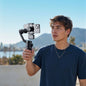 3-Axis Phone Gimbal Stabilizer with LED Fill Light | Handheld Smartphone Stabilizer for iPhone & Android Video Recording